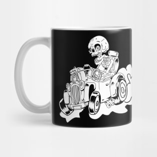 Jerry The Skeleton Was a Race Car driver Mug